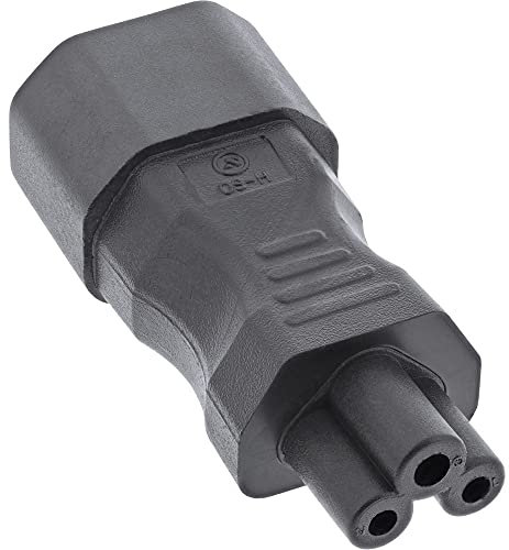 InLine 16723B Netzadapter IEC 60320 C14 / C5, 3pol. Kaltgeräte/Notebook