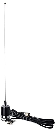 HYS Dual Band Mobile Antenna 2m/70cm VHF/UHF Ham Radio Antennas with 13ft/About 4m RG-58 Coax Cable NMO Base to PL-259 Connector for Motorola Baofeng Kenwood Car Truck Amateur Radio