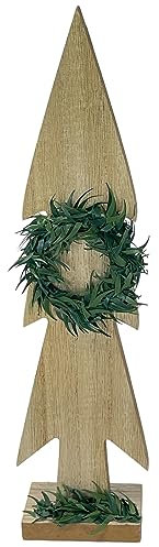 Tannenbaum -Country- Deko Holz 30cm Natur-grün Weihnachten Dekoration
