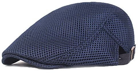 YAMEE Sonnenhut Barett Herren Sommer atmungsaktive Mesh, Schiebermütze Damen,Unisex Beret Schirmmütze Flatcap Sportmütze Gatsby Newsboy Cap, Barette Cap, Größe 56cm-60cm