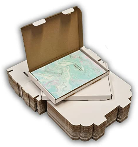 50 x WHITE C5 A5 (220 x 165 x 22mm) Size Box Large Letter Strong Cardboard Shipping Mailing Postal PIP Box