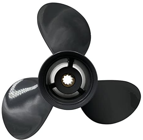 SLEIPNIR Bootspropeller 9 7/8x11 für Honda Außenborder 25-30PS Aluminium 10 Zähne OEM NO:58130-ZW2-F31ZA 9.9x11