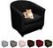 Lydevo Sesselhussen Clubsessel Stretch Sesselschoner Sesselbezug Tub Chair Cover Couchbezug Elastisch Anti-Rutsch Club Sesselüberwürfe Husse für Loungesessel,Schwarz