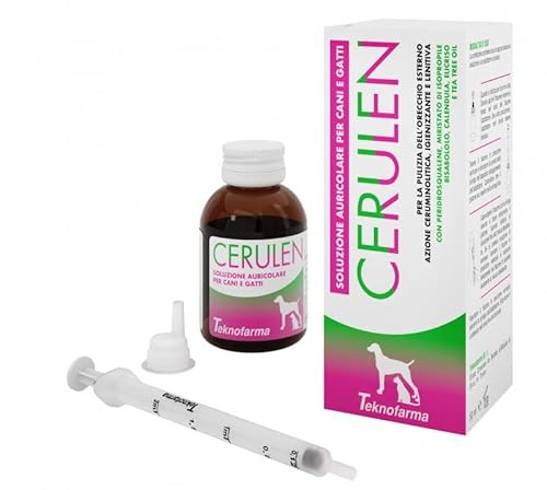 CERULEN Gocce auricolari per Cani e Gatti per infestazioni Acari 50 ml