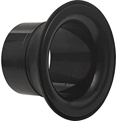 Trjgtas Drum Enhancer ABS Gummi Drum Enhancer with Black Port Hole Protector, Mic Hole Drum Head, Black