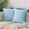 JIAHANNHA Samt-Kissenbezüge, Dekokissen Zierkissen, hellblau, 2 Stück, dekorativ, weich, Kissenhülle 50x50, für Couch, Sofa, Schlafzimmer, Wohnzimmer, Auto