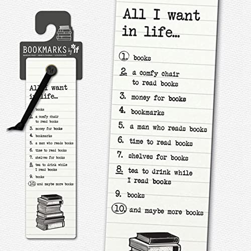 Literarische Lesezeichen - All I Want in Life…