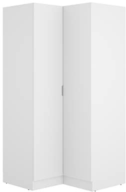 DEKIT GRUPO RIMOBEL Essen Armario de rincón, Madera de ingeniería, Blanco, 184x91x93 cm
