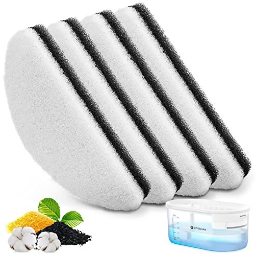 EFISDAY Cat Water Fountain Replacement Filters 4PCS for YWF020 3L Pet Water Fountain