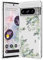 RALEAVO Compatible with Google Pixel 8 Pro Clear Floral Case Girly Soft Slim Bumper Case with Flower Pattern for Pixel 8 Pro-Leaf Pattern