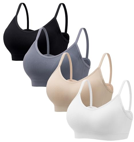 HBselect Womens Wireless Bra Womens One Smooth U Underwire Bra Grau XL