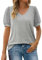 Uwdiohq Bluse Donna Eleganti Particolari Magliette Manica Nera Canotta Crop Top Camicia Estiva Turchese Items