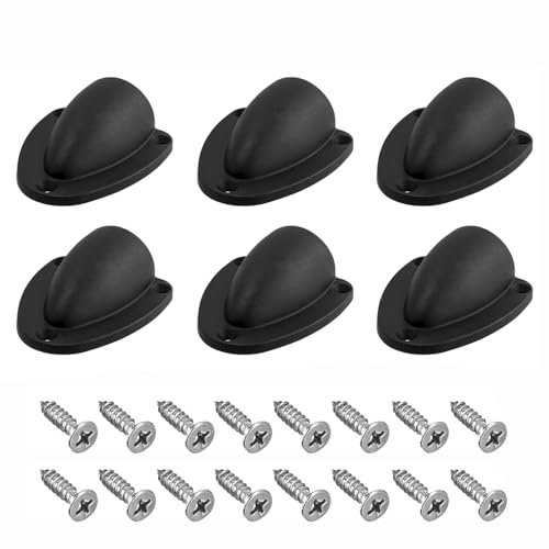 Bestgle 6Pcs Marine Wire Cable Vent Cover Set, Nylon Clamshell Vent Clam Shell Vent Cover with Screws for Boat Yacht