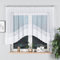 Gardinen Vorhangen Weiß 250x90 cm (BxH) Triporti Stores Küchengardinen Gardinen Kurz Jacquard Scheibengardine Vorhänge Fertiggardine Bogen Kurzstores