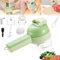 Premium Slice & Mash Pro 2-in-1, DesiThrift's 4 in 1 Electric & Portable Dicer, 2025 New Handheld Electric Vegetable Chopper, Portable Vegetable Slicer Set Rechargeable Cordless(B)