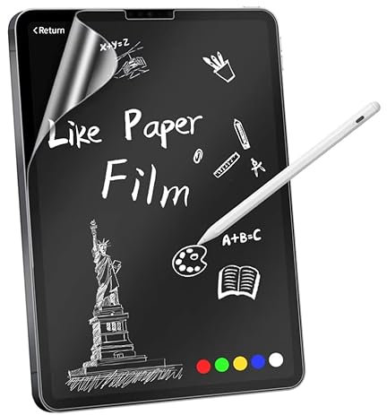 Protector de Pantalla PET Mate para Samsung Galaxy Tab S9 Plus/S9 FE Plus/S7 FE 5G/S8 Plus | 2 Piezas Anti-Reflejo | Compatible con Lápiz Óptico: Escritura Natural como Papel + Antihuellas