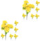 BESPORTBLE 2 Stück 6 Künstlicher Blumenstrauß Blumenschmuck Für Grab Friedhofchrysantheme Für Das Grab Blumenfriedhof Chrysanthemendekoration Grabblume Friedhof Chrysantheme Seidentuch