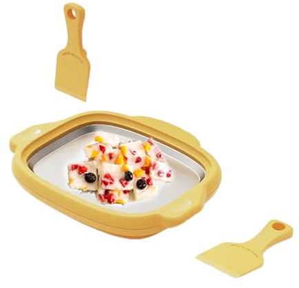 Máquina para hacer helados, máquina de yogur congelado, placa de rodillo instantánea en frío, máquina de batido de helado suave casera