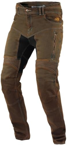 Trilobite Parado Doublelayer Slim Motorrad Jeans, braun, 34/34