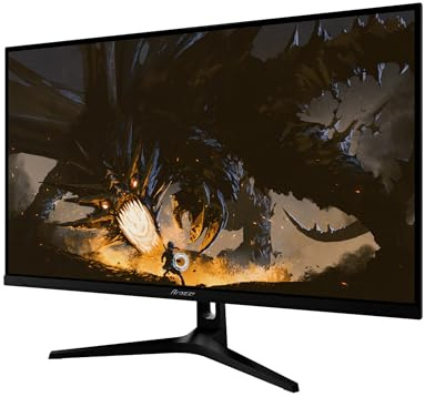 Arozzi Nova 32 Zoll Gaming Monitor 180Hz QHD Schwarz | QHD 1440p, Adaptive Sync, HDR10, flimmerfrei, 100 % sRGB, PC & Konsole