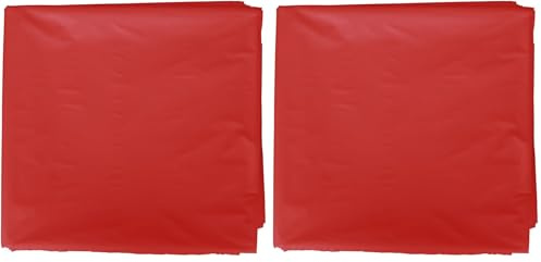 Fixo Kids - Pack de 25 Bolsas Plastico Disfraz, 65 x 90cm, Color Rojo, Crear Disfraces Carnaval y Otras Fiestas, Reciclable 100%, Agujero de Seguridad Antiahogo, Customizables (Paquete de 2)