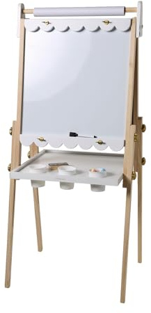 VERTBAUDET Jeu Enfant Tableau Pliable et Réglable Bois FSC blanc TU