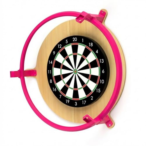 König Design Autodarts Komplettset mit 3X OV9732 100° Kameras & 6000K LED Ring – Automatisches Dart Zählsystem für Steel Darts – Kamerahalterung mit Kabelführung & Montagematerial