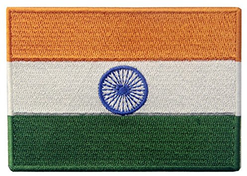 India Flag Embroidered Emblem Indian Iron On Sew On National Patch