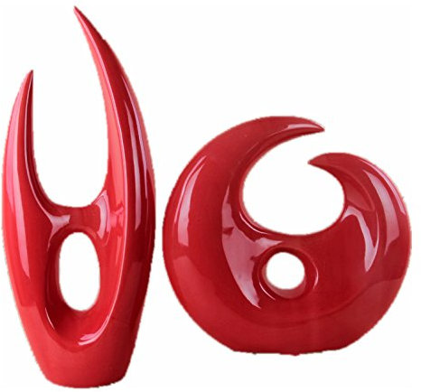 E-Randi Sculture 29x7x28 cm e 18x7x44 cm. Decorative Ideale per Wedding, Matrimoni, Negozi, arredo Etnico, Arredamento per casa, Regalo, Shabby Chic, Vaso Design Moderno