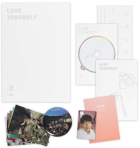 BTS 5th Mini Album - LOVE YOURSELF 轉 HER [ L ver. ] CD + Photobook + Mini Book + Photocard + Sticker Pack + FREE GIFT / K-POP Sealed