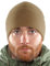 2Sabers Fleece-Wintermütze – Herren – Armee Militär Taktische Totenkopf-Mütze - Braun - Large