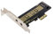 JSER Carte adaptateur NVME vers PCI-E 4.0 Low Profile PCI-E 3.0 x1 Lane vers M.2 NGFF M-Key SSD Nvme AHCI PCI Express