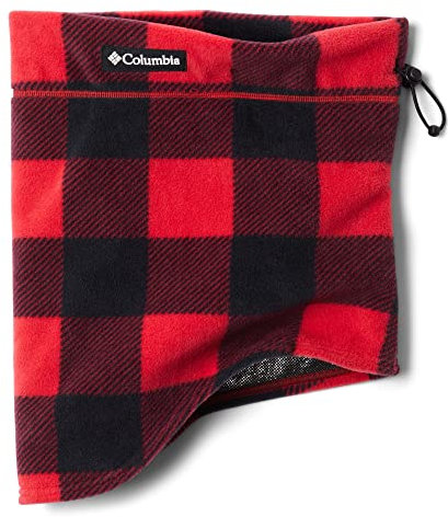 Columbia CSC II Fleece Gaiter, Scaldacollo, Unisex - Adulto, Rosso (Mountain Red Check Print), O/S