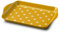 Zeal Bandeja de melamina con diseño de lunares (18 x 14 cm), color mostaza