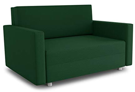 Sofa Pura Maxi mit Schlaffunktion - Schlafsofa mit Bettkasten, Sofagarnitur, Bettsofa, Wohnlandschaft, Couch, Polstersofa (Grün (Suedine 76))