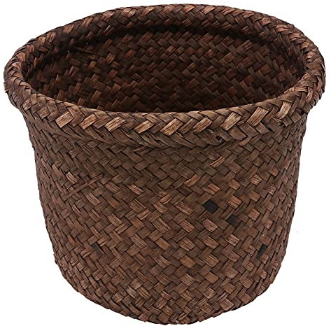 Tomaibaby Seagrass Plant Pot, Woven Plant Basket Plant Container, Small Plant Pots Indoor for Outdoor Home Decoration Decorative Flower Pots Cover