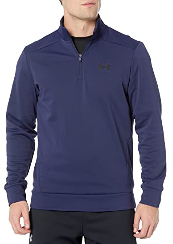 Under Armour Mens Fleece Tops Men's Armour Fleece® ¼ Zip, MDN, 1373358-410, XS