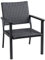 C-Hopetree Outdoor-Lounge-Sessel für Außenterrassen-Veranda, Metallrahmen, Schwarz, All Weather Wicker