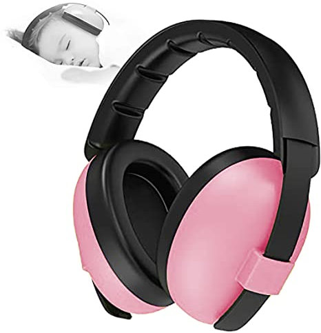 YANKUIRUI Ear Defenders Baby Noise cancelling headphones For Age 0 To 3 Years Toddlers at Plane, Firework, Concert, Cinema Pink