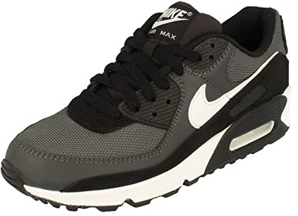 NIKE Tenis Air Max 90 para hombre, gris hierro gris ahumado oscuro 002, 9.5