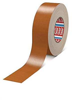 tesa band 4651 Premium leistungsstarkes Gewebeband versch. Breiten und Farben (50 m x 50 mm, braun)