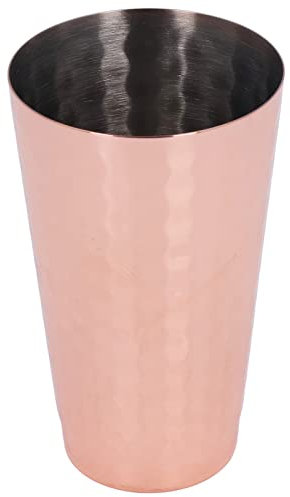 Shaker à cocktail conique en verre plaqué cuivre rétro