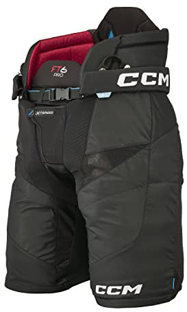 CCM JetSpeed FT6 PRO Eishockeyhose für Herren, Senior (Schwarz, Größe: L)