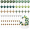 LARDUX 60 PCS Tortendeko kugeln-tortendeko geburtstag mit Wild One Mini Ballon Cupcake DIY Einsatz für Kinder Geburtstag Party Baby Dusche Mädchen Jungen- Grün