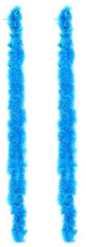Ceboic Federboa, 2M Bunte Flauschige Feder Boa mit Herz Randlosen Sonnenbrillen, Natürliche Truthah Feder Schal Damen Kostümzubehör für Hochzeit Ankleiden Party Cosplay Karneval Halloween Weihnachten