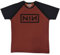 Rock Off officially licensed products Nine Inch Nails Classic Logo Raglan T Shirt XXL Red