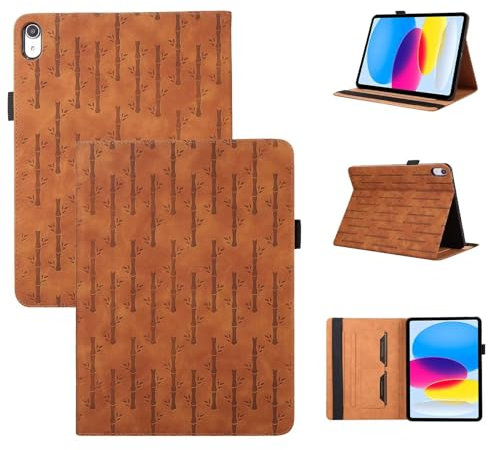 xinyunew Cover per Apple iPad Pro 11 (2021)/ iPad Pro (11-inch, 3rd generation),Custodia in Pelle Magnetica Portafoglio, Custodia Pelle Sintetica TPU Antiurto, Funzione Supporto Slot Schede-(marrone)