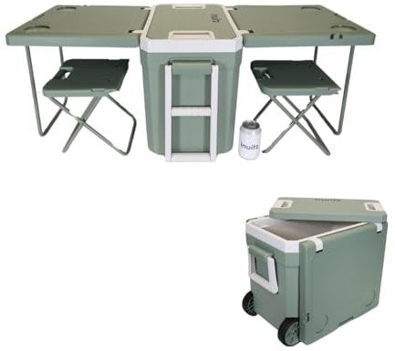 Inuitz Nevera Portatil con Ruedas 30 litros, Nevera portatil, Nevera Playa, Nevera pequeña portatil, Nevera de Playa, Nevera Camping, Nevera con Ruedas, Nevera portatil con Ruedas