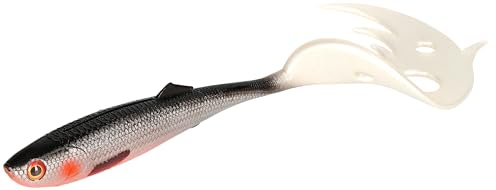 Meduza Gummifisch Gummi Köder Mikado Sicario Pike Tail (24cm/Roach)