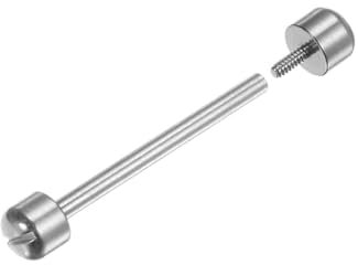 Vite di collegamento per riparazione orologi, elegante asta dritta per orologio con testa arrotondata, vite per cinturino per orologio per la manutenzione, Argento, 22mm
